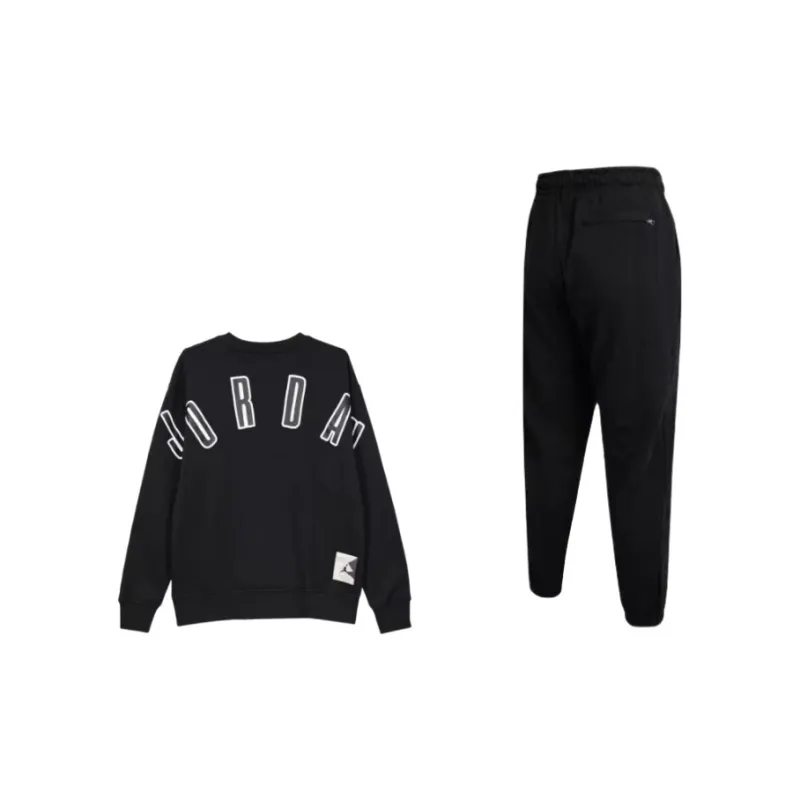 Jordan Sweatshirt Set Men's Black-1