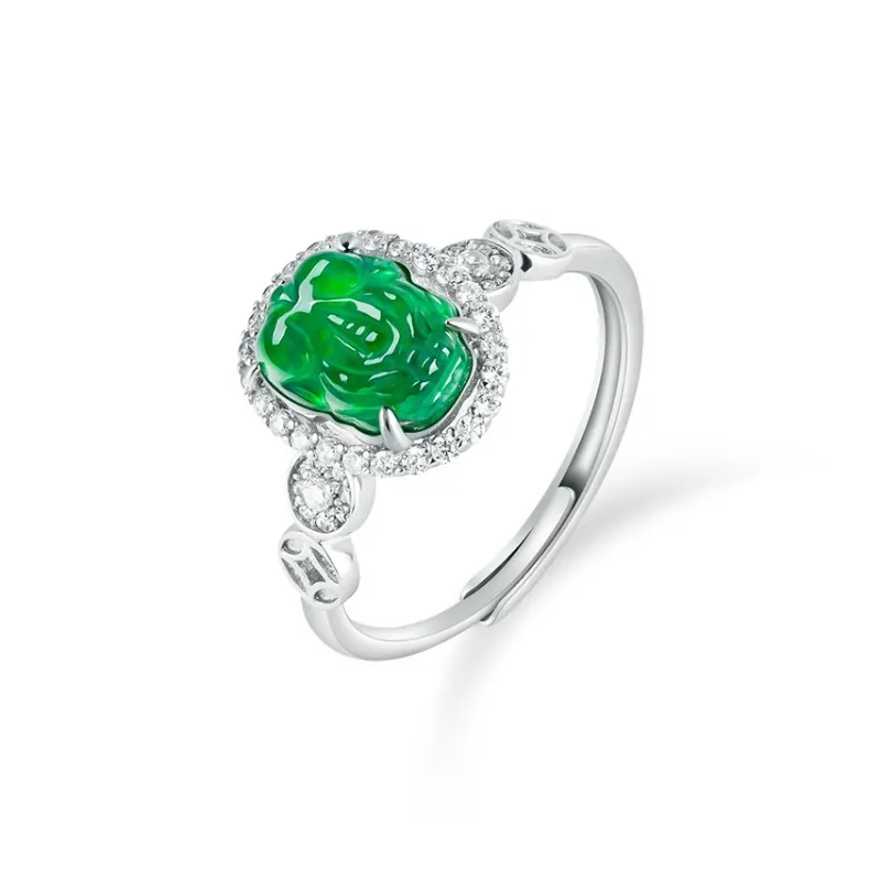 Jade Is Boundless Ice Type Jadeite Rings Unisex-0