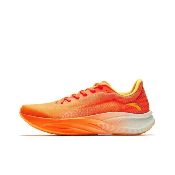 Anta C202 5th Gen Anti Slip Wear Resistant Low Top Marathon Running Shoes Men's Orange