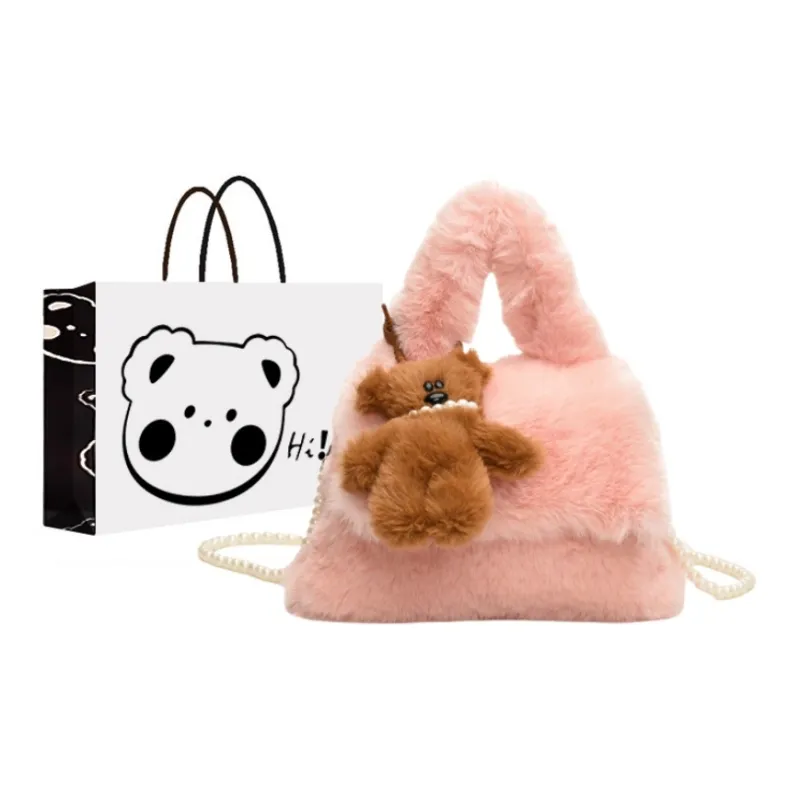 NX DOUGHNUT Plush Handbag Regular Women's Multicolor-1