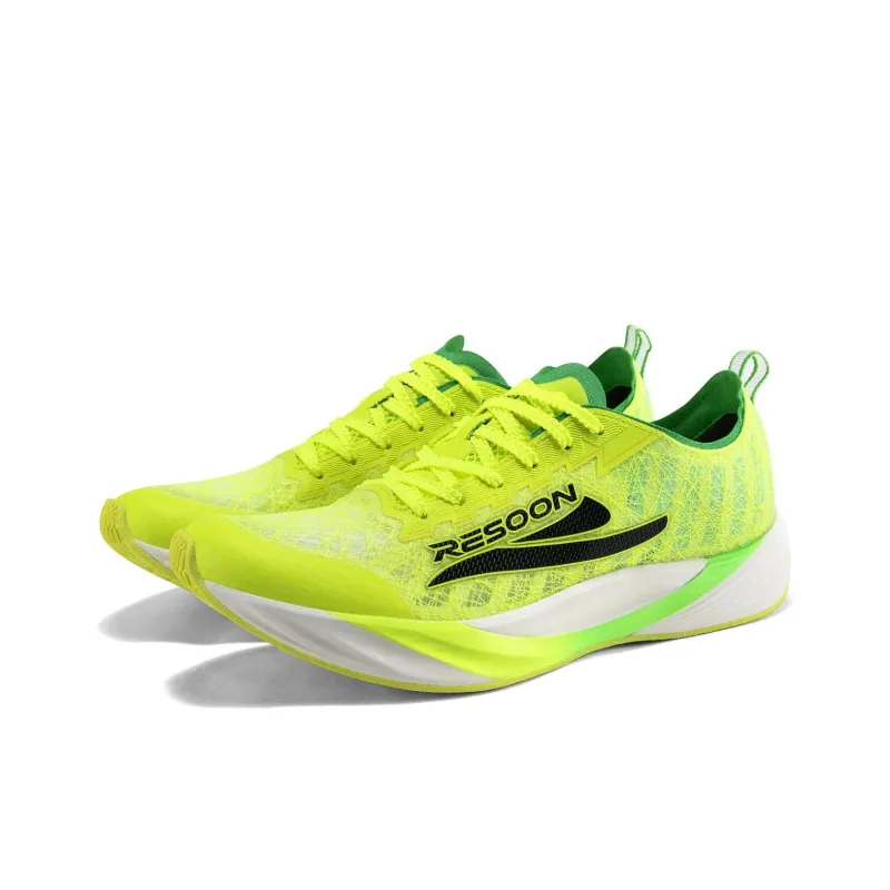 RESOON Cushioning Anti-Slip And Wear-Resistant Low-Top Training Running Shoes Unisex White Orange-7