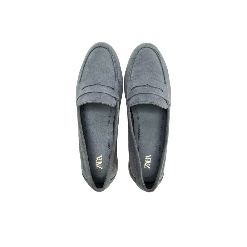 ZARA Loafers 2.5cm Women's Blue-3