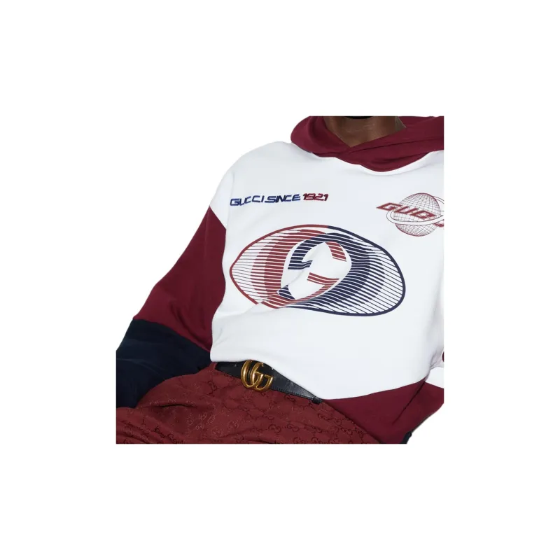 GUCCI Jersey texture Cotton Hoodie-7