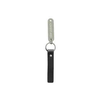 OUR LEGACY Leather Keychains Unisex Gray