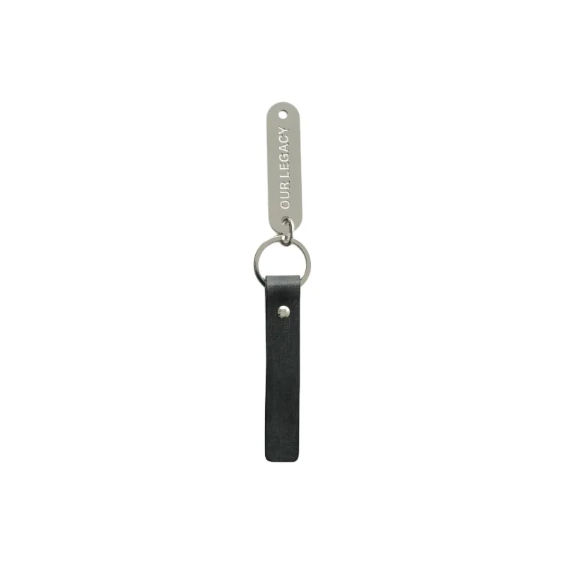OUR LEGACY Leather Keychains Unisex Gray-0