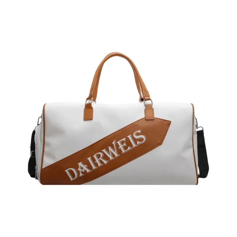 NX DOUGHNUT Fabric Handbag Shoulder Bag Crossbody Bag Travel Bag Unisex Khaki/Ecru/Black-4