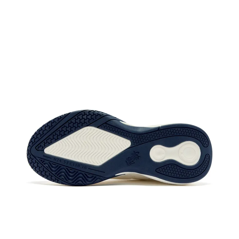 QIAODAN Source born Q LITESPEED Technology Low Top Casual Shoes Women's White Blue-5