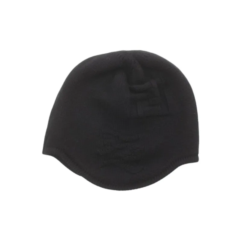 FENDI 2010s FF-motif Wool Beanie-1