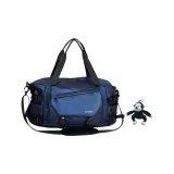 Blue Oxford Trendy and Cool Travel Bag with Gorilla Pendant