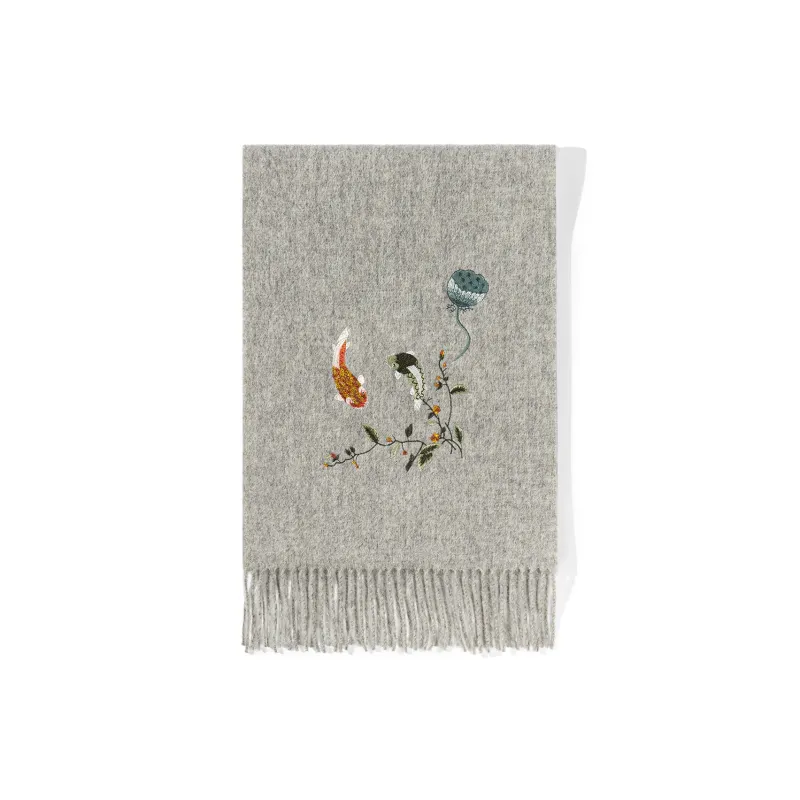Shanghai Story Sheep Wool Knit Scarves Women's-5