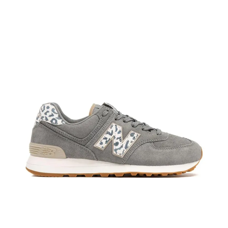 New Balance 574 Harbor Grey Leopard Women's-1