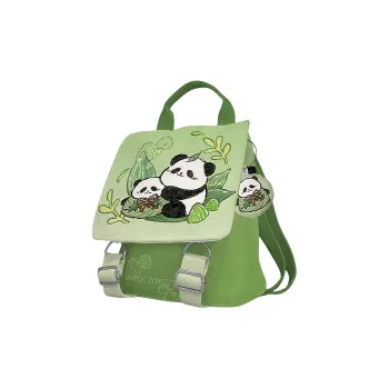 AOSONG Suede Technical Fabric Backpack Regular Unisex Green