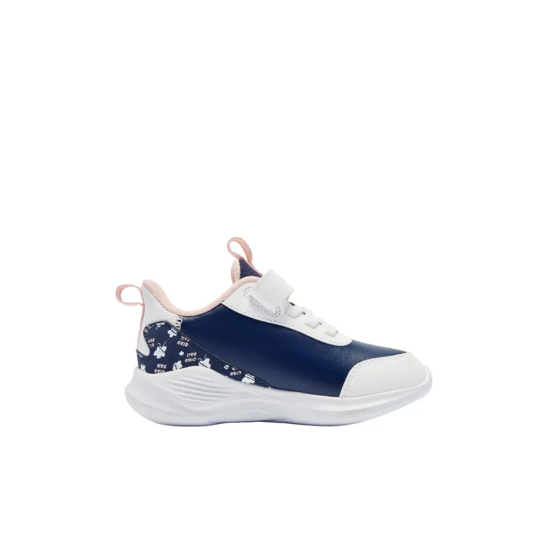 QIAODAN Slip Resistant Low Top Kids' Running Shoes White Blue Children Aged 3 7 Years Old-1