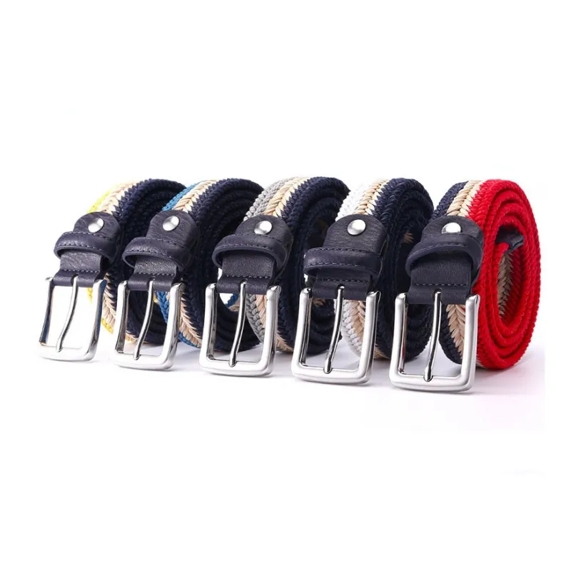 JEANSWEST Wax Cord Straw Blend Belt Men's 3.5cm-2