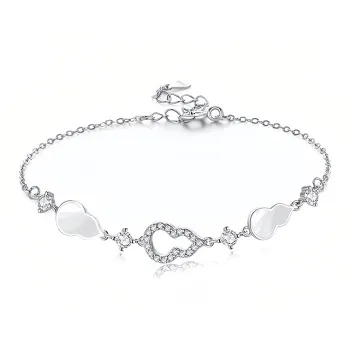 Shang Qianyi S925 Silver Bracelets Women's Silver Rose Gold