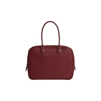 HERMES Swift Leather Handbag Women's Hermes Red
