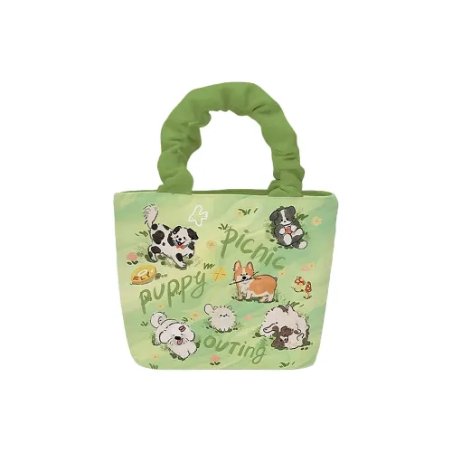 AOSONG Suede Tech Fabric Handbag Unisex Woof Woof Picnic Party