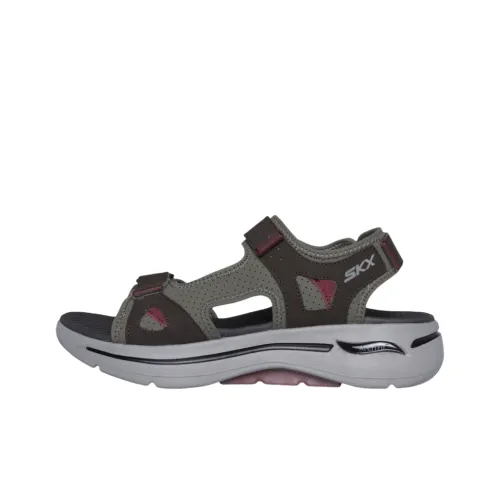 Skechers Go Walk Arch Fit Beach Sandals Men's Umber