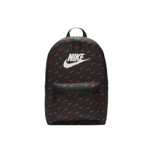 Nike Polyester Backpack Regular Women's Black & Red