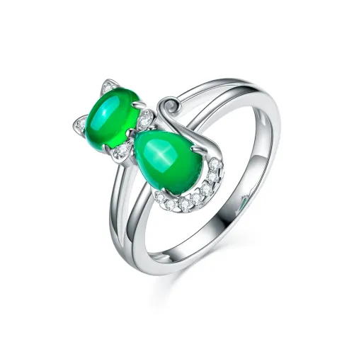 YIBO YB Chalcedony Rings Women's