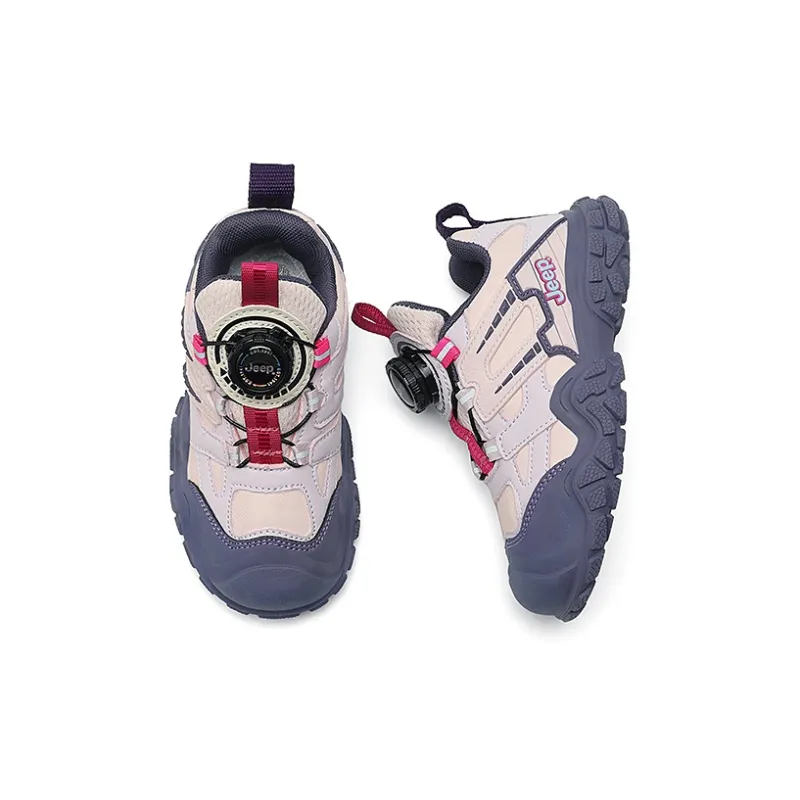 Jeep Wear Resistant Cushioning Slip Resistant Breathable Kids Lifestyle Shoes Pink Purple Kids'-7
