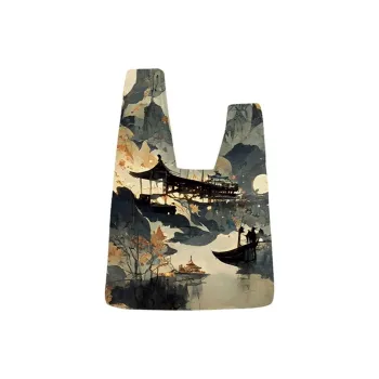 AOSONG Suede Tech Fabric Handbag Unisex Jiang Feng Fishing Fire