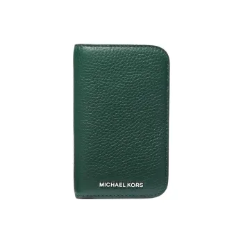MICHAEL KORS Hudson Pebbled Leather Billfold Wallet