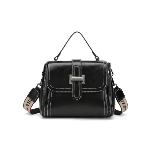 ST&SAT Synthetic Leather Shoulder Bag, Crossbody Bag Women's Black