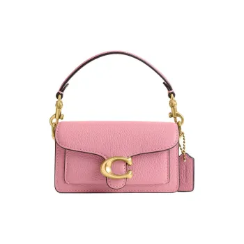 COACH Tabby Leather Shoulder Bag, Crossbody Bag, Handbag Mini Women's Pink