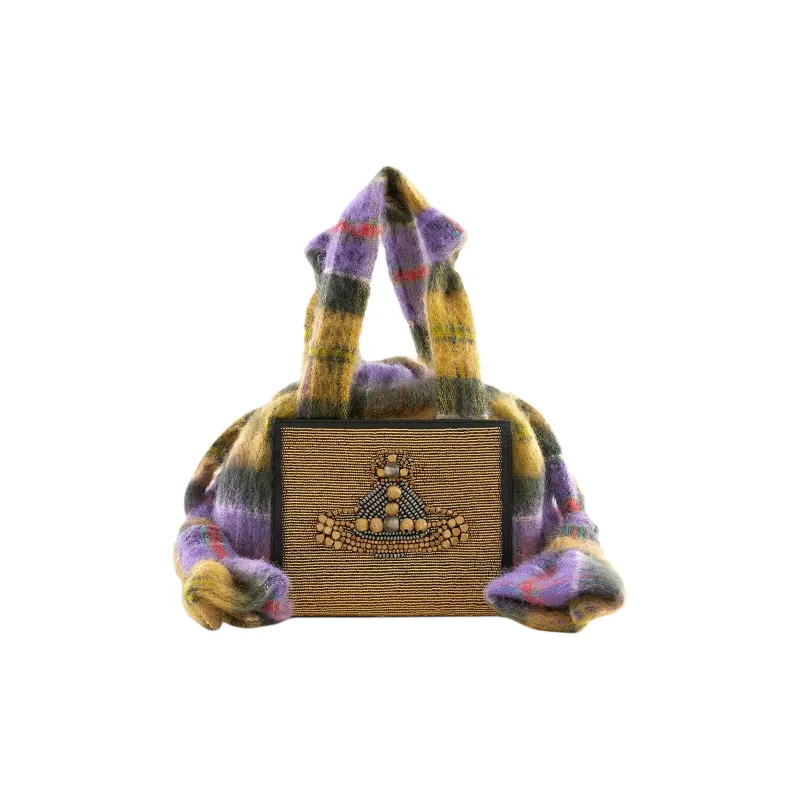 Vivienne Westwood Wool Handbag Medium Size Women's Multicolor-0