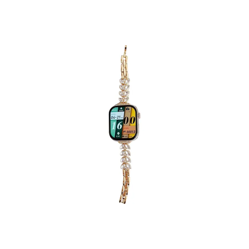 NCFCK Watch Band Apple Compatibility Rhinestone Embellished Mermaid Diamond Chain Material-3