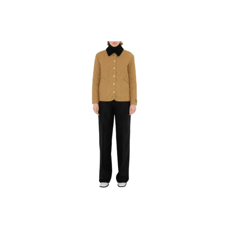 Burberry Diamond Quilted Button Up Jacket-3