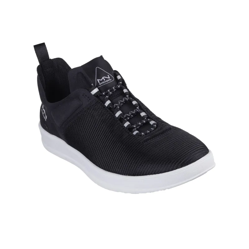 Skechers MARK NASON Lightweight Anti-Slip And Wear-Resistant Low-Top Casual Shoes Men's Black White-2