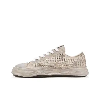 MIHARA YASUHIRO Slip Resistant Shock Absorbers Low Top Skateboard Shoes Men's White