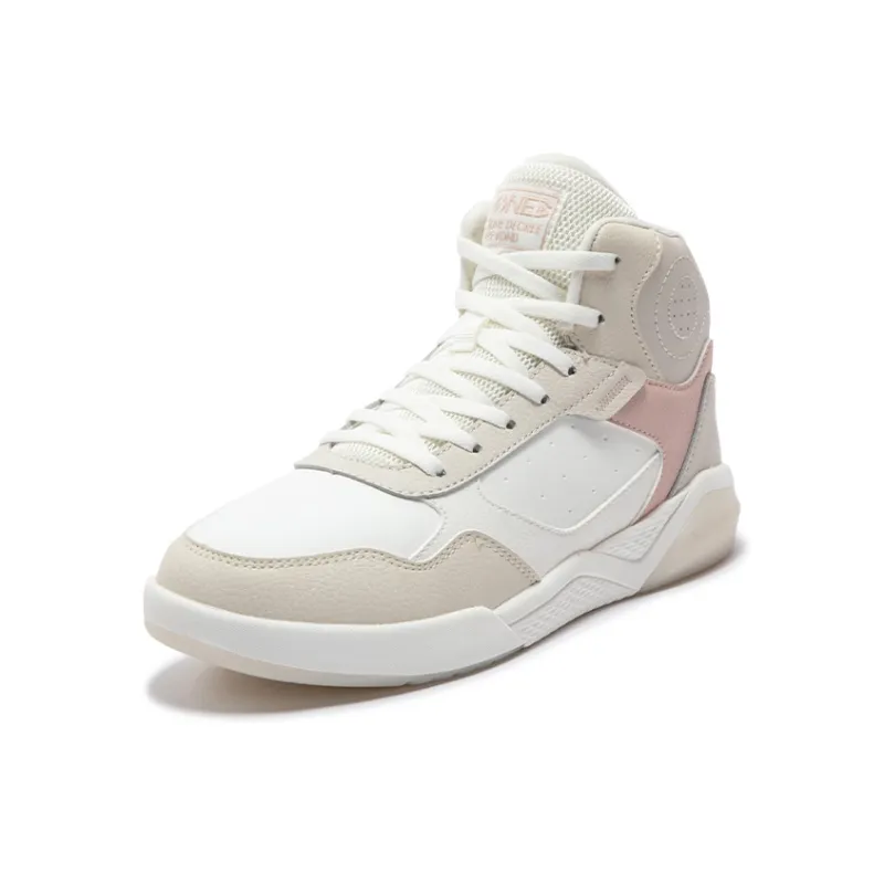 361° Winter Syndrome Warm Anti Slip And Wear Resistant High Top Skateboard Shoes Women's Ecru-1