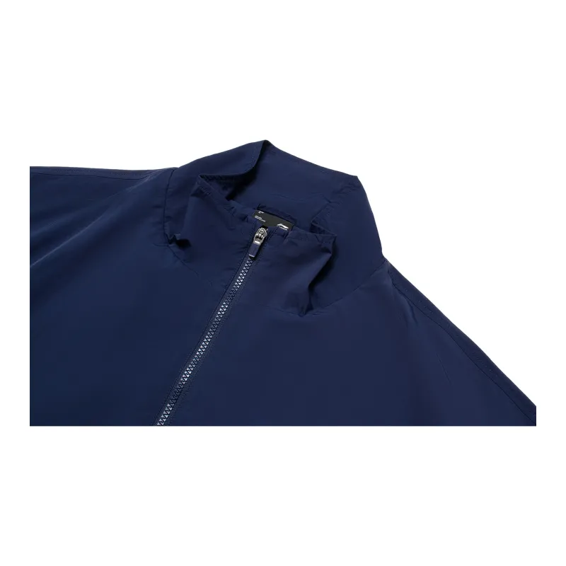 LiNing Lotus Leaf Trench Coat Unisex Dark Ship Blue-2