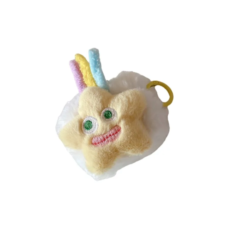 Kona Chun Compatibility  AirPods 3/1/2/Pro 2 TPU Fully Enclosed Cartoon Fun Monster Plush Anti Drop Bag Headphone Cases-4
