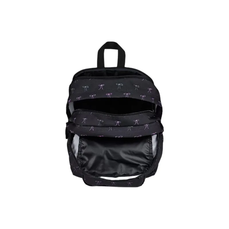JanSport Recycled Polyester Backpack Large Size Unisex Black-6