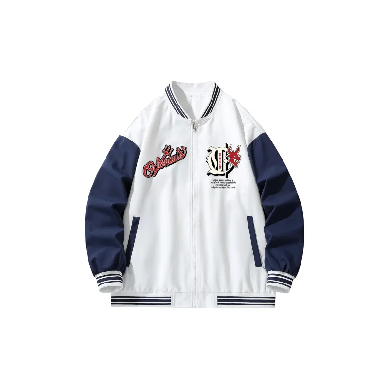 Small Columns Under The Sea Baseball Jacket Unisex-6