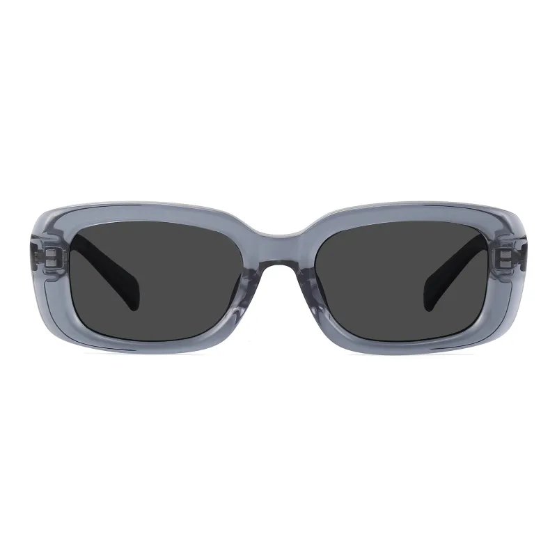 PULAIS Plate Frame Square Sunglasses Unisex Multicolor-3