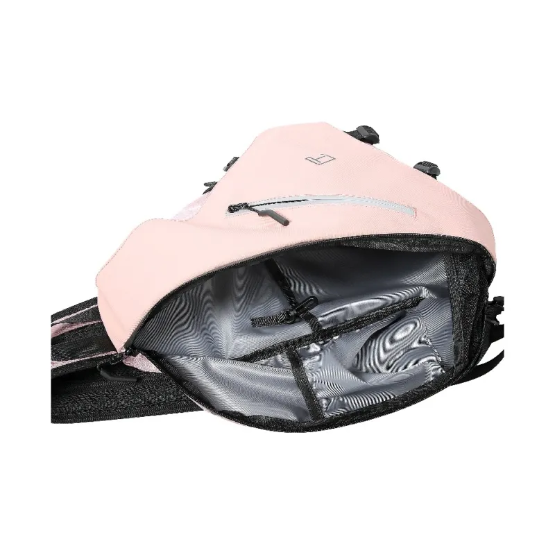 TANGCOOL Oxford Crossbody Bag, Shoulder Bag, Backpack Regular Unisex Black/Gray/Pink-8