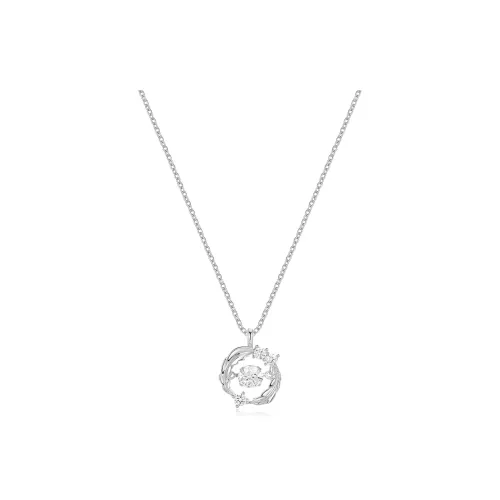 DODOGOGO Alloy, Synthetic Cubic Zirconia Necklaces Women's Silver