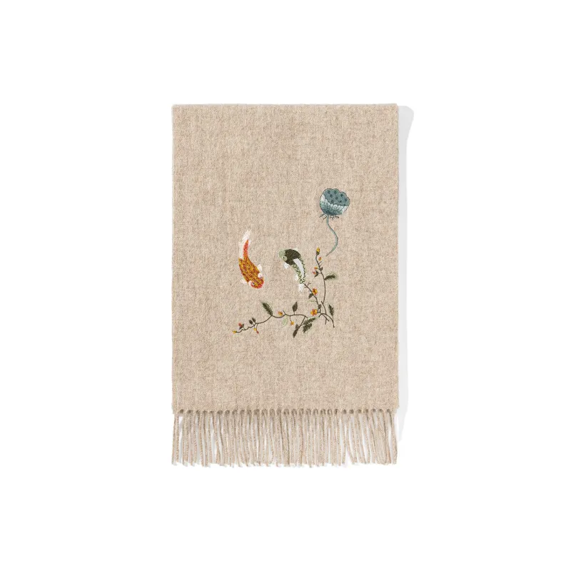 Shanghai Story Sheep Wool Knit Scarves Women's-8