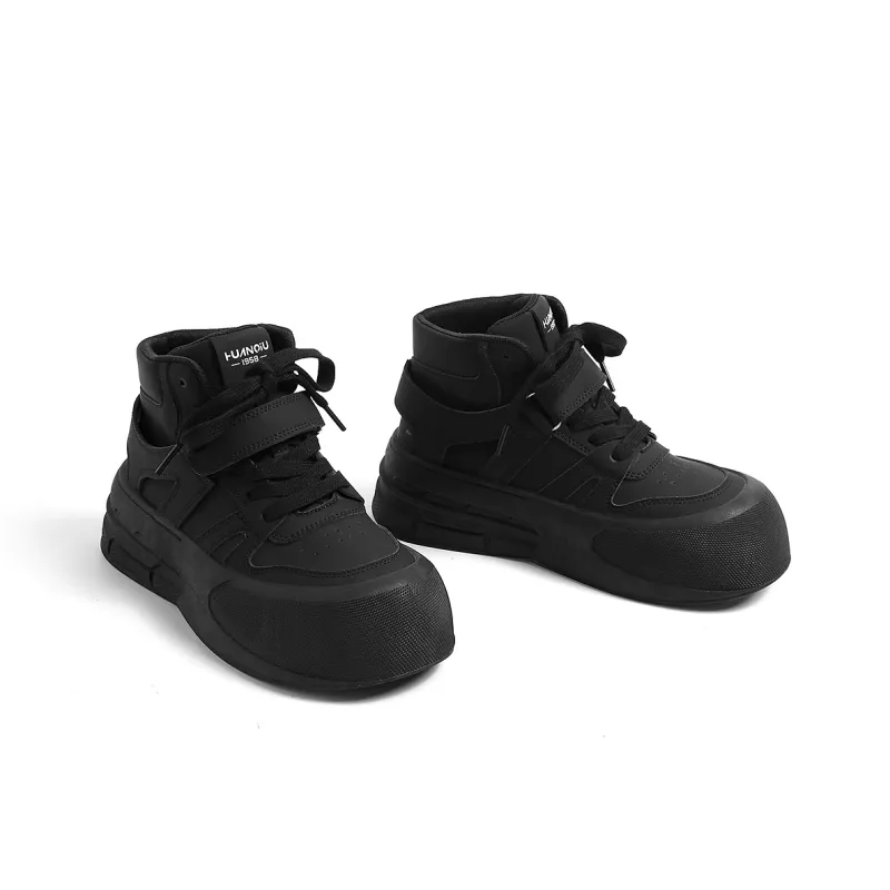 HUANQIU Coverage Anti-Slip And Wear-Resistant High-Top Skateboard Shoes Women's-14