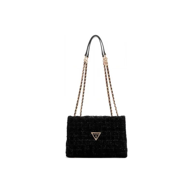 GUESS Tweed Shoulder Bag Crossbody Bag Regular Women's Black-0