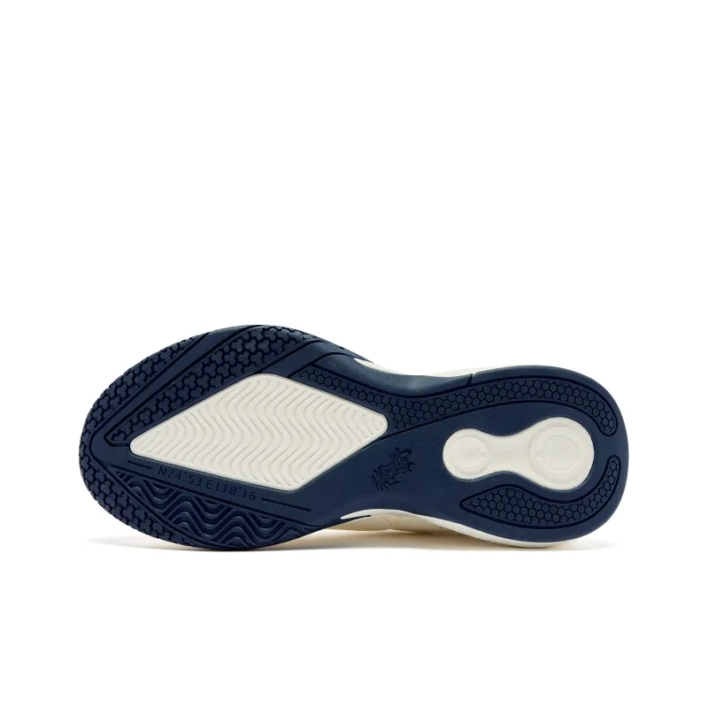 QIAODAN Source born Badminton Shoes Men Low Top Ivory Graphite Blue-5