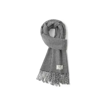 FREE RABBITⅡ British Versatile Warm Shawl Double Sided Fringe Plaid Scarf Unisex
