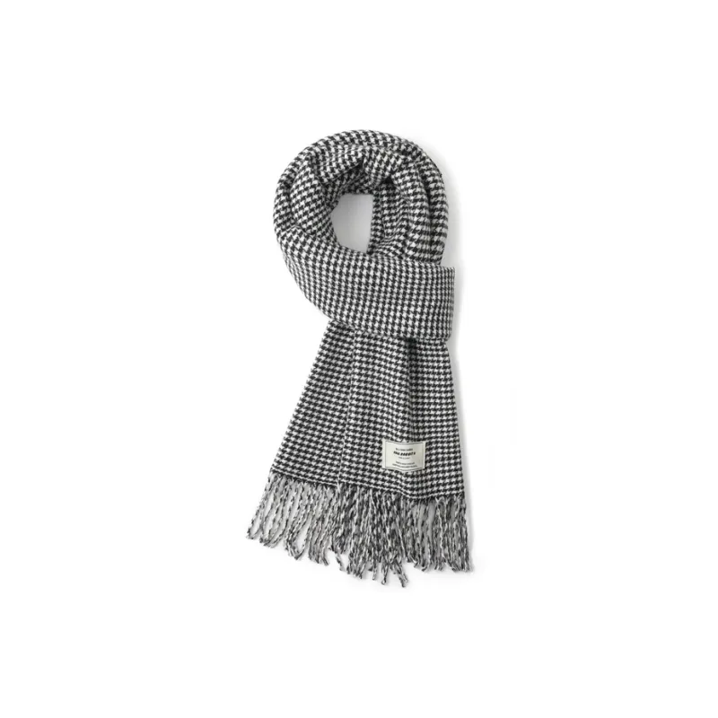 FREE RABBITⅡ British Versatile Warm Shawl Double Sided Fringe Plaid Scarf Unisex-0