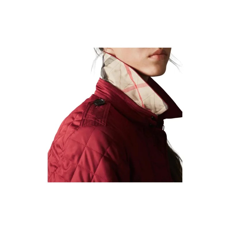Burberry Puffer Jacket Women's Red-3