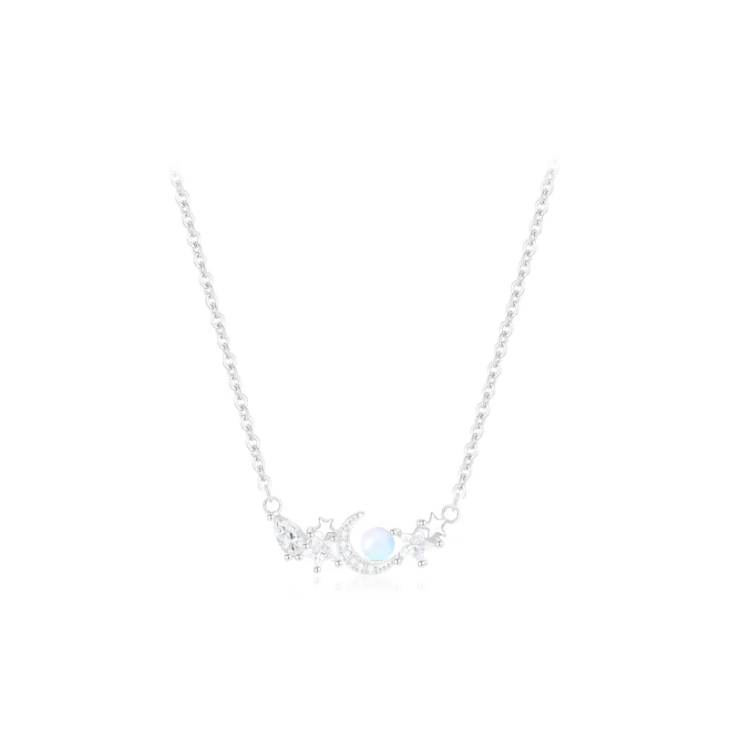 PRETTY DIARY Zircon Necklaces Women's-0